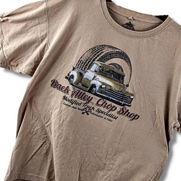 NEWPORT BLUE FAMOUS "BACK ALLEY CHOP SHOP" T- SHIRT XL - Picture 2 of 5